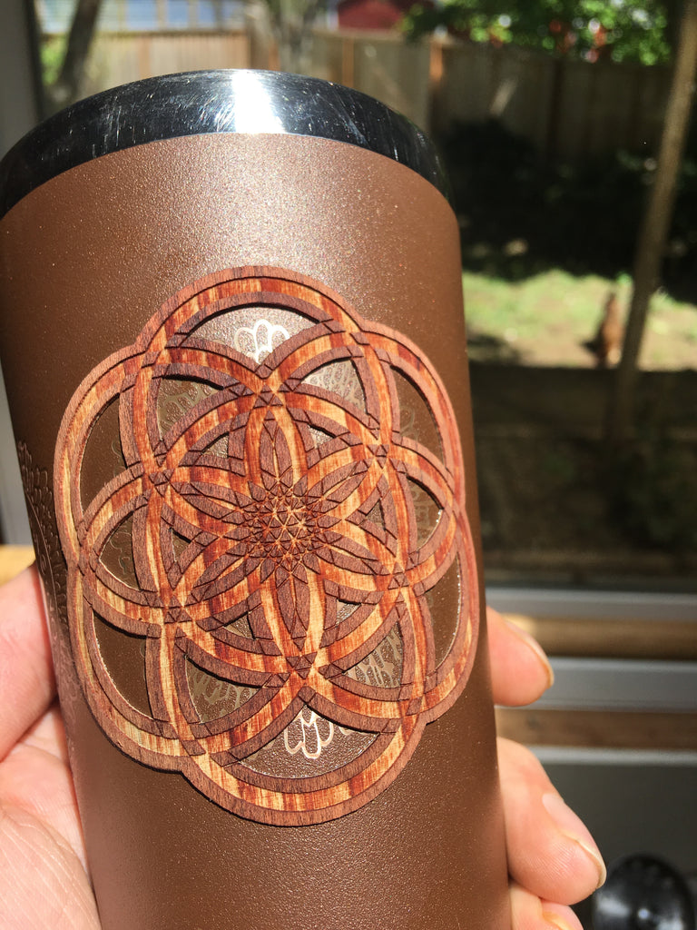 Seed of life REAL Wood Sticker