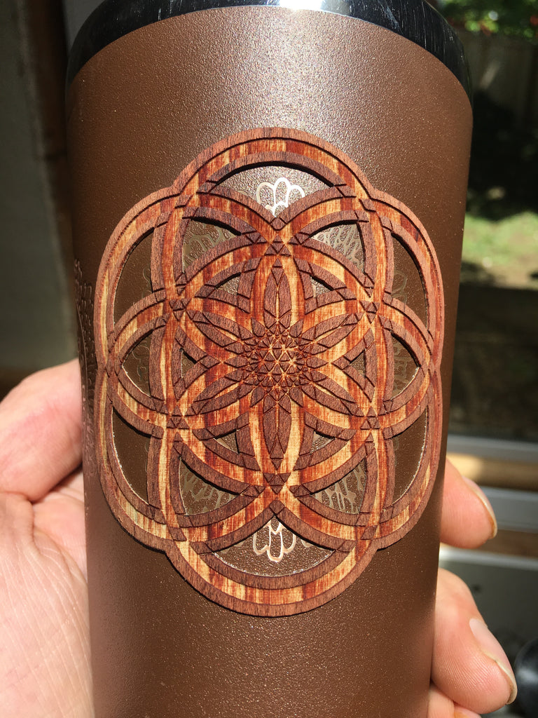 Seed of life REAL Wood Sticker