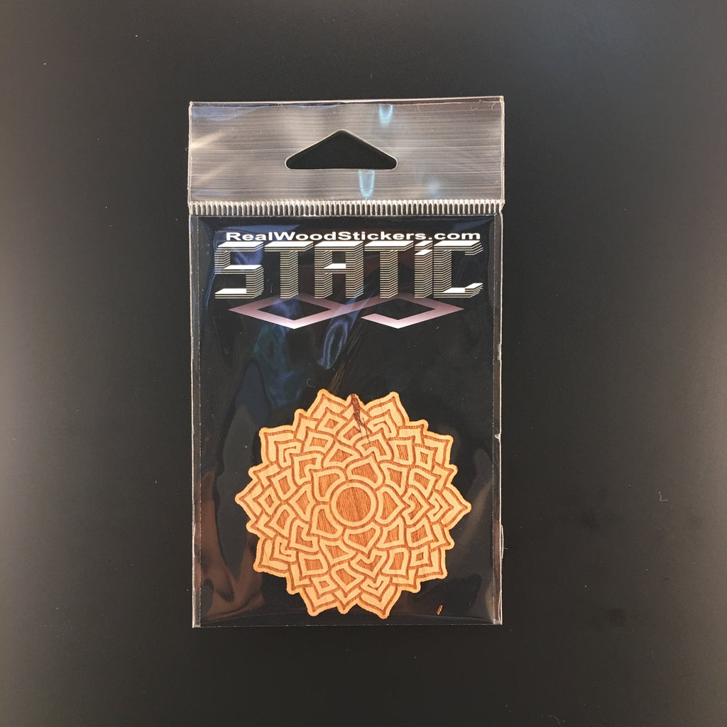 Crown chakra REAL WOOD STICKER