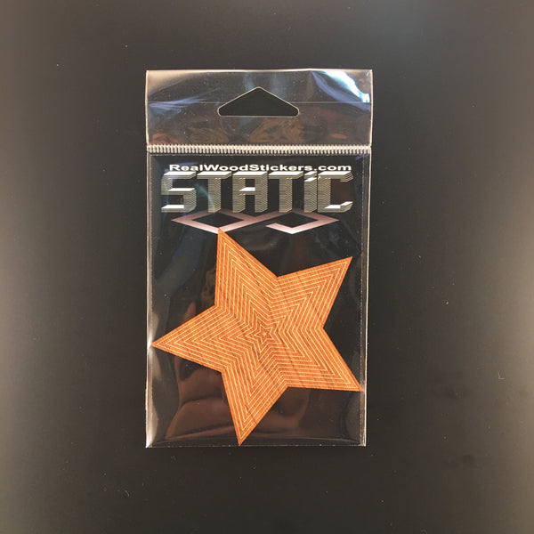 Star REAL Wood Sticker