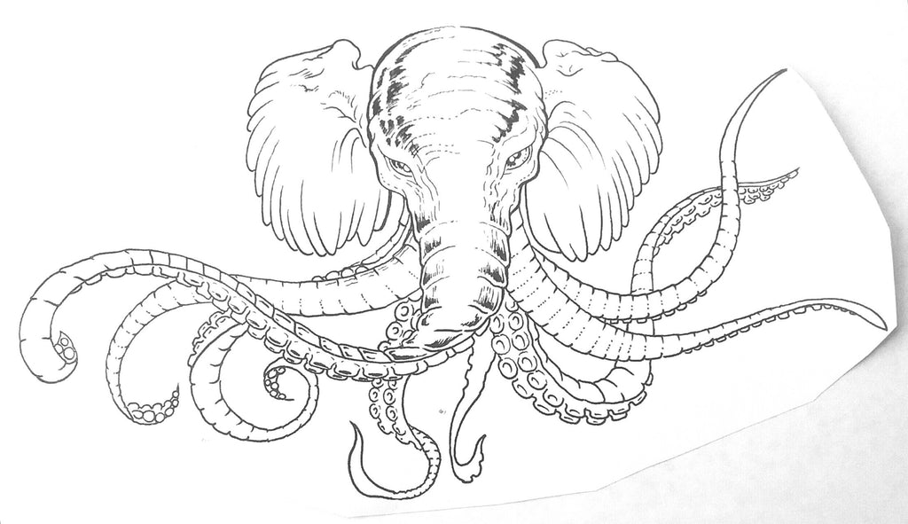 Octophunt REAL Wood Sticker